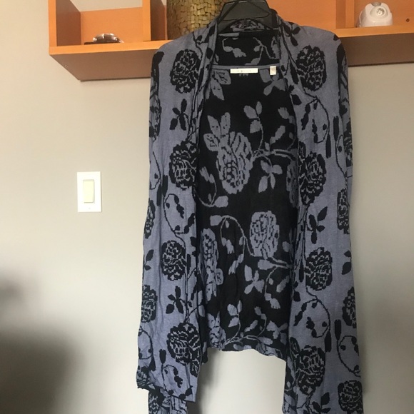 Drape-front cardigan - High/Low - Picture 5 of 9